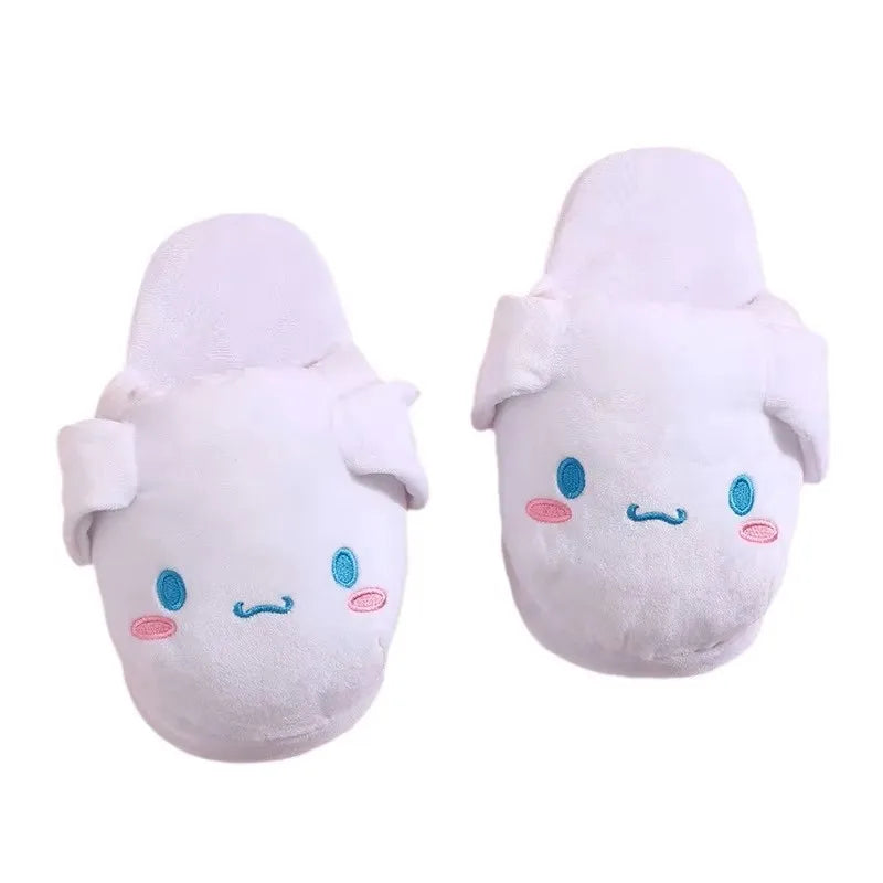 Cinnamoroll Slippers Cartoon Cotton Slippers Ears Will Move Cute Warm Home Slippers Home Autumn Winter Slippers Christmas Gift