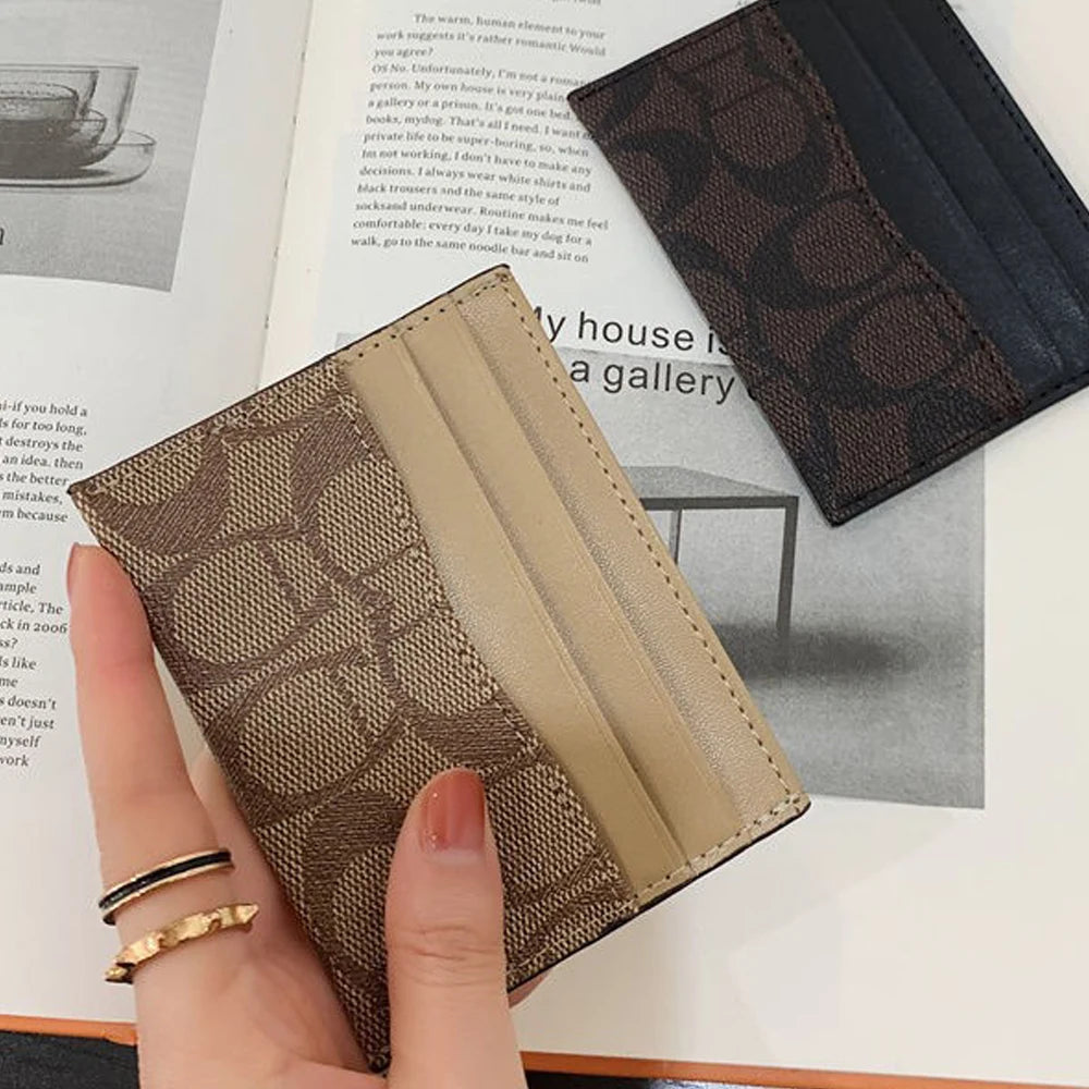 Luxury Design Wallets for Women Multi-Function Card Holder PU Leather Female Small Card Bag Short Women'S Purse