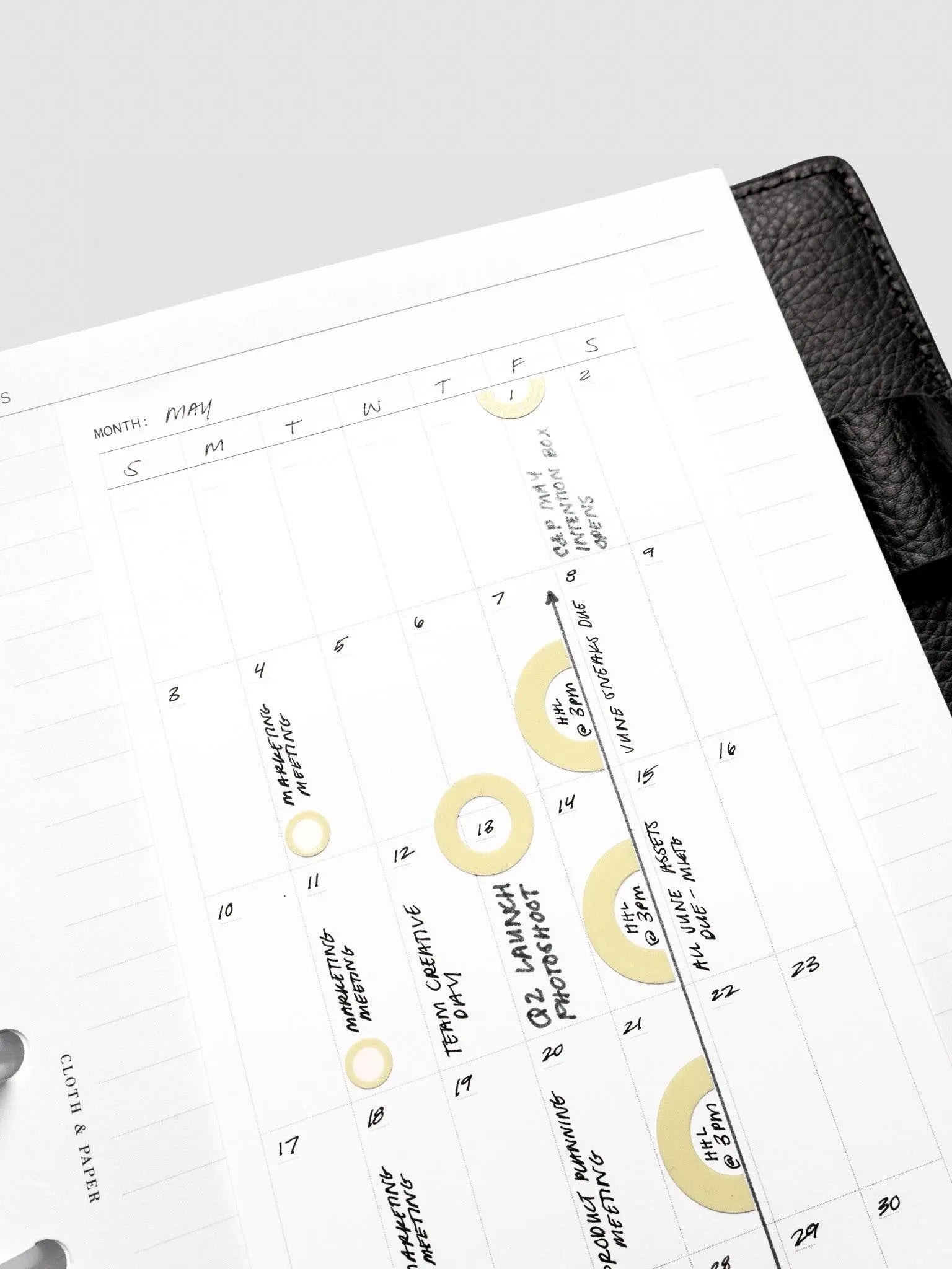 Large Sticky Note Set | Monthly Overview