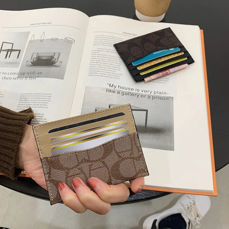 Luxury Design Wallets for Women Multi-Function Card Holder PU Leather Female Small Card Bag Short Women'S Purse