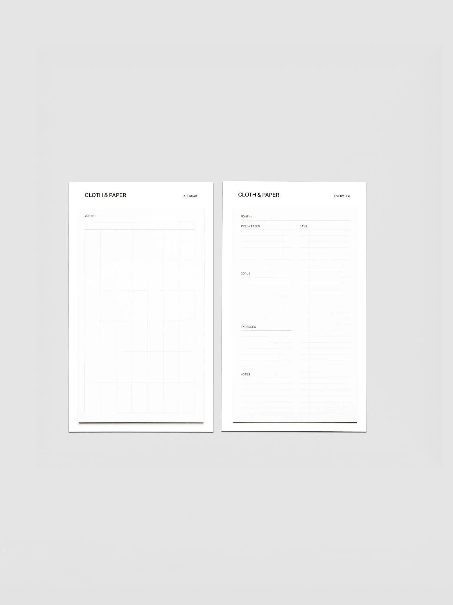 Large Sticky Note Set | Monthly Overview