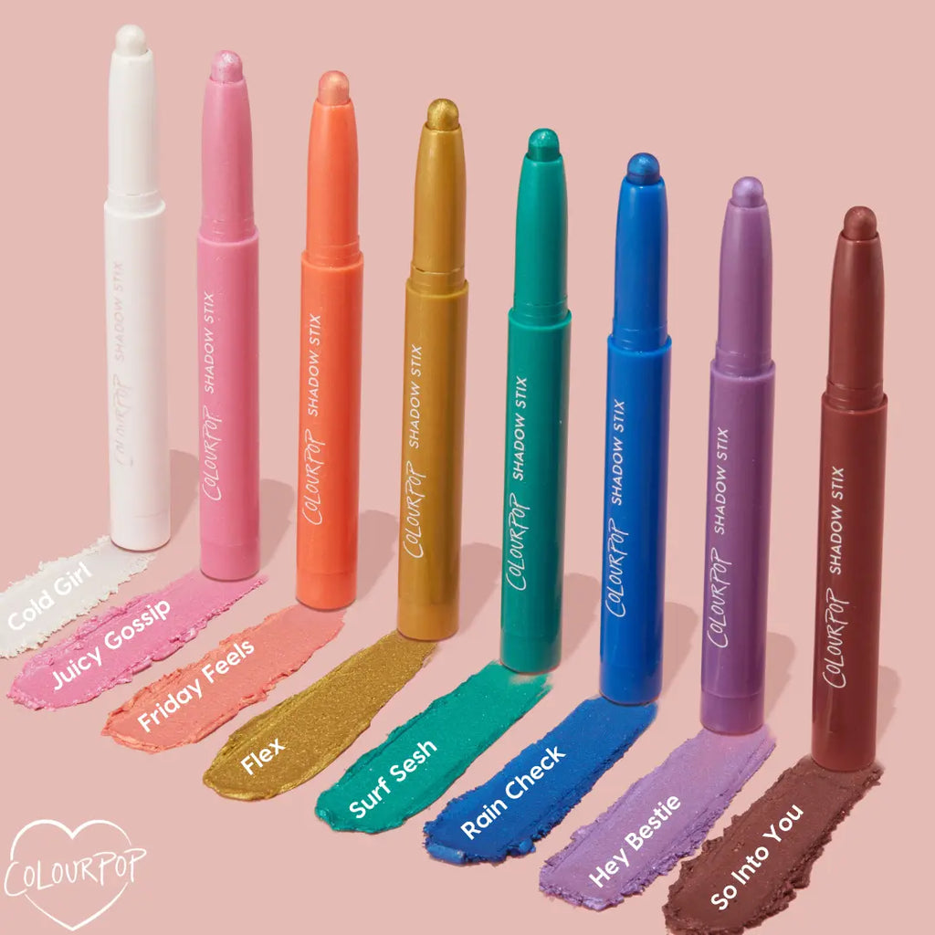 Colourpop Shadow Stix - Creamy Pigmented Long-Wearing Eyeshadow Stick with Built-In Sharpener - Matte, Metallic, and Chrome Finishes