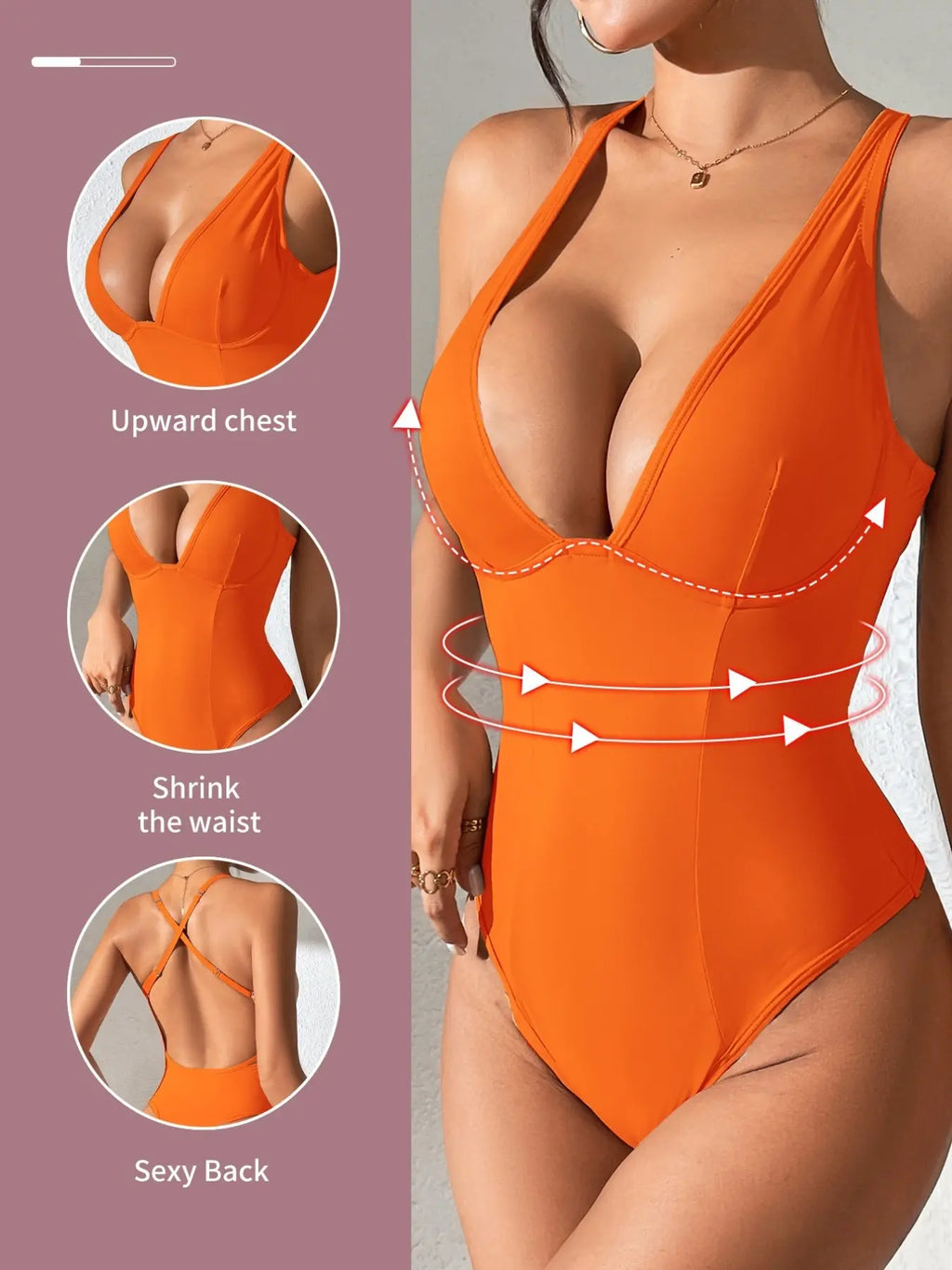 Women'S Solid Color Open Bust Crotch Sexy Shapewear Bodysuit, Tummy Control Butt Lifter, Women'S Shaper for Daily Wear, Compression, High Waisted Shapers, Underwear, Womenswear