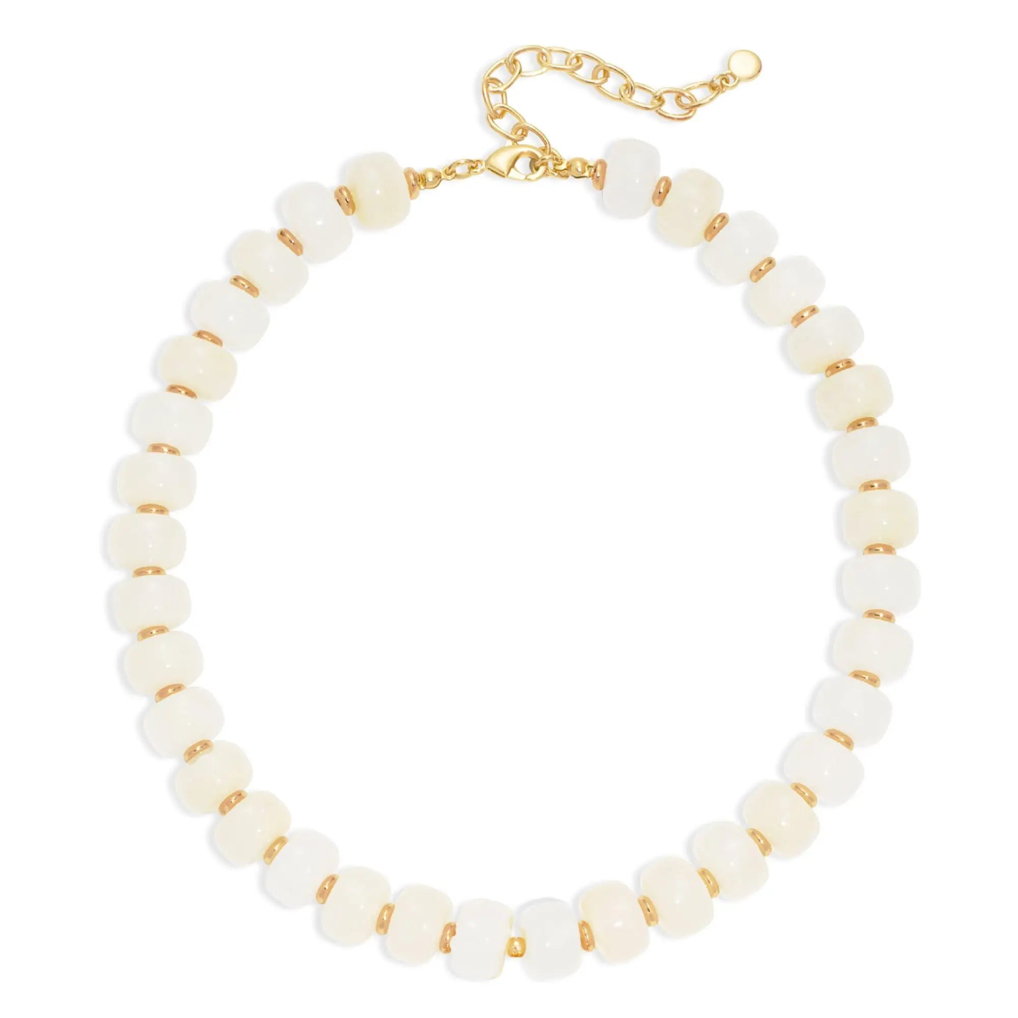 MIAZQ Dopamine Chunky Colorful Resin Bead Statement Necklace for Women Summer Beach Jewelry