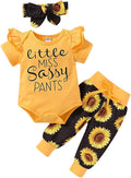 Newborn Baby Girl Clothes Infant Ruffle Romper Pants Set Summer Outfits Cute Baby Clothes for Girls