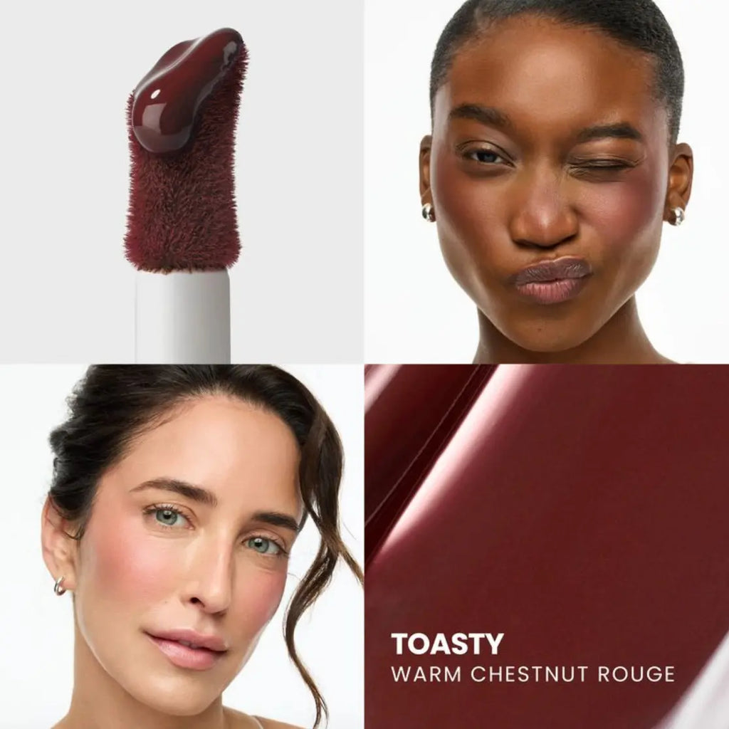 Wonderskin Wonder Blading All-Day Blush Stain | Long-Lasting Liquid Blush (12H Wear) | High Pigment, Blendable, Transfer-Proof | 6 Shades